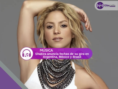 Shakira anuncia fechas de su gira en Argentina, México y Brasil